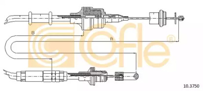Трос, управление сцеплением COFLE 10.3750