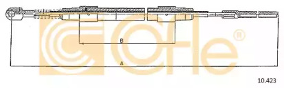 Трос, стояночная тормозная система COFLE 10.423