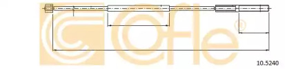 Трос, стояночная тормозная система COFLE 10.5240