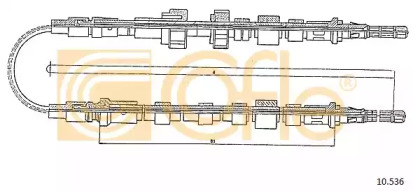 Трос COFLE 10.536