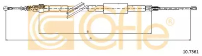Трос, стояночная тормозная система COFLE 10.7561