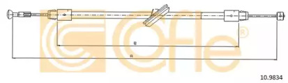 Трос, стояночная тормозная система COFLE 10.9834