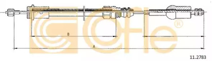 Трос, управление сцеплением COFLE 11.2783