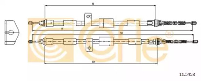Трос COFLE 11.5458
