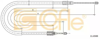 Трос COFLE 11.6588