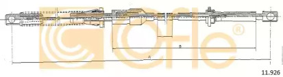 Тросик газа COFLE 11.926