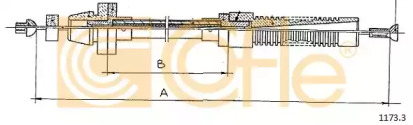 Тросик газа COFLE 1173.3