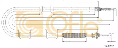 Трос COFLE 12.0707