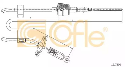 Трос, управление сцеплением COFLE 12.7200
