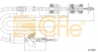 Трос COFLE 15.3686