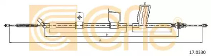 Трос, стояночная тормозная система COFLE 17.0330