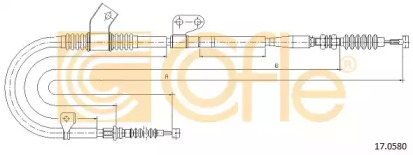 Трос COFLE 17.0580