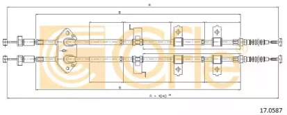 Трос COFLE 17.0587