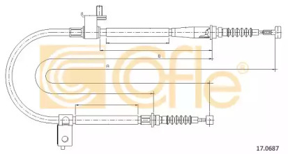Трос COFLE 17.0687