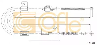 Трос COFLE 17.1531