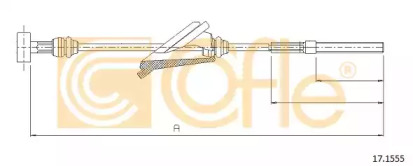 Трос COFLE 17.1555