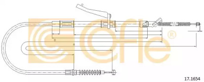 Трос COFLE 17.1654