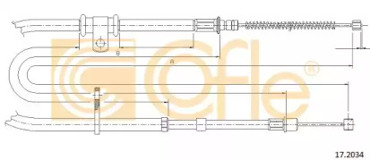 Трос COFLE 17.2034
