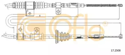 Трос COFLE 17.2508