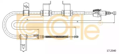 Трос COFLE 17.2540