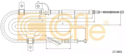 Трос COFLE 17.2601