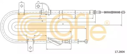 Трос COFLE 17.2604