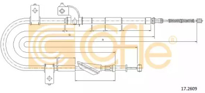 Трос COFLE 17.2609