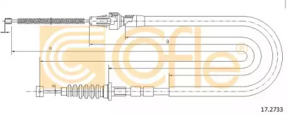 Трос COFLE 17.2733