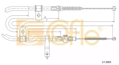 Трос COFLE 17.3005