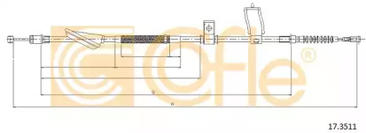 Трос COFLE 17.3511