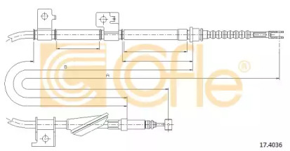 Трос COFLE 17.4036