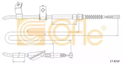 Трос COFLE 17.4210