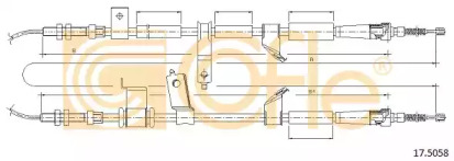 Трос COFLE 17.5058