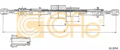 Трос COFLE 18.2054