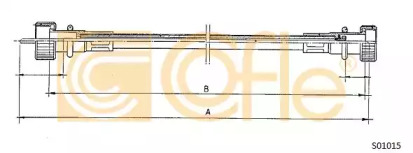 Тросик спидометра COFLE S01015