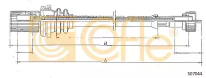 Тросик спидометра COFLE S07044