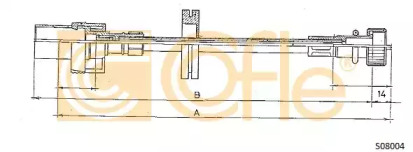 Вал COFLE S08004