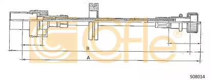 Вал COFLE S08014