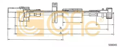 Вал COFLE S08045