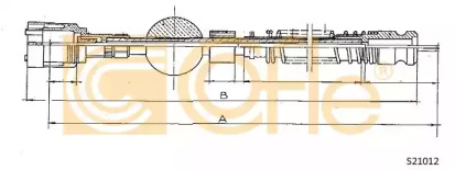 Тросик спидометра COFLE S21012