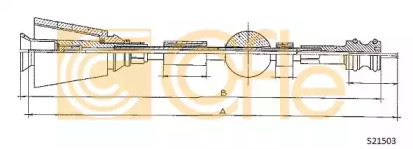 Тросик спидометра COFLE S21503