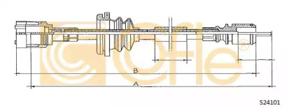 Тросик спидометра COFLE S24101