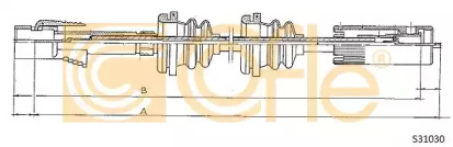 Тросик спидометра COFLE S31030