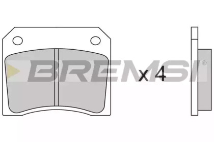 Комплект тормозных колодок BREMSI BP2005