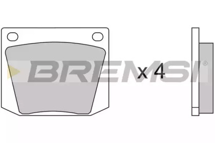 Комплект тормозных колодок BREMSI BP2031