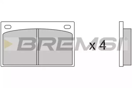 Комплект тормозных колодок BREMSI BP2035