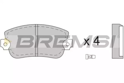 Комплект тормозных колодок BREMSI BP2073