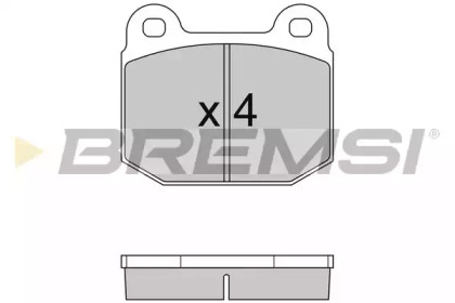 Комплект тормозных колодок BREMSI BP2085