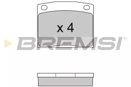 Комплект тормозных колодок BREMSI BP2095