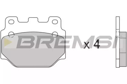 Комплект тормозных колодок BREMSI BP2099